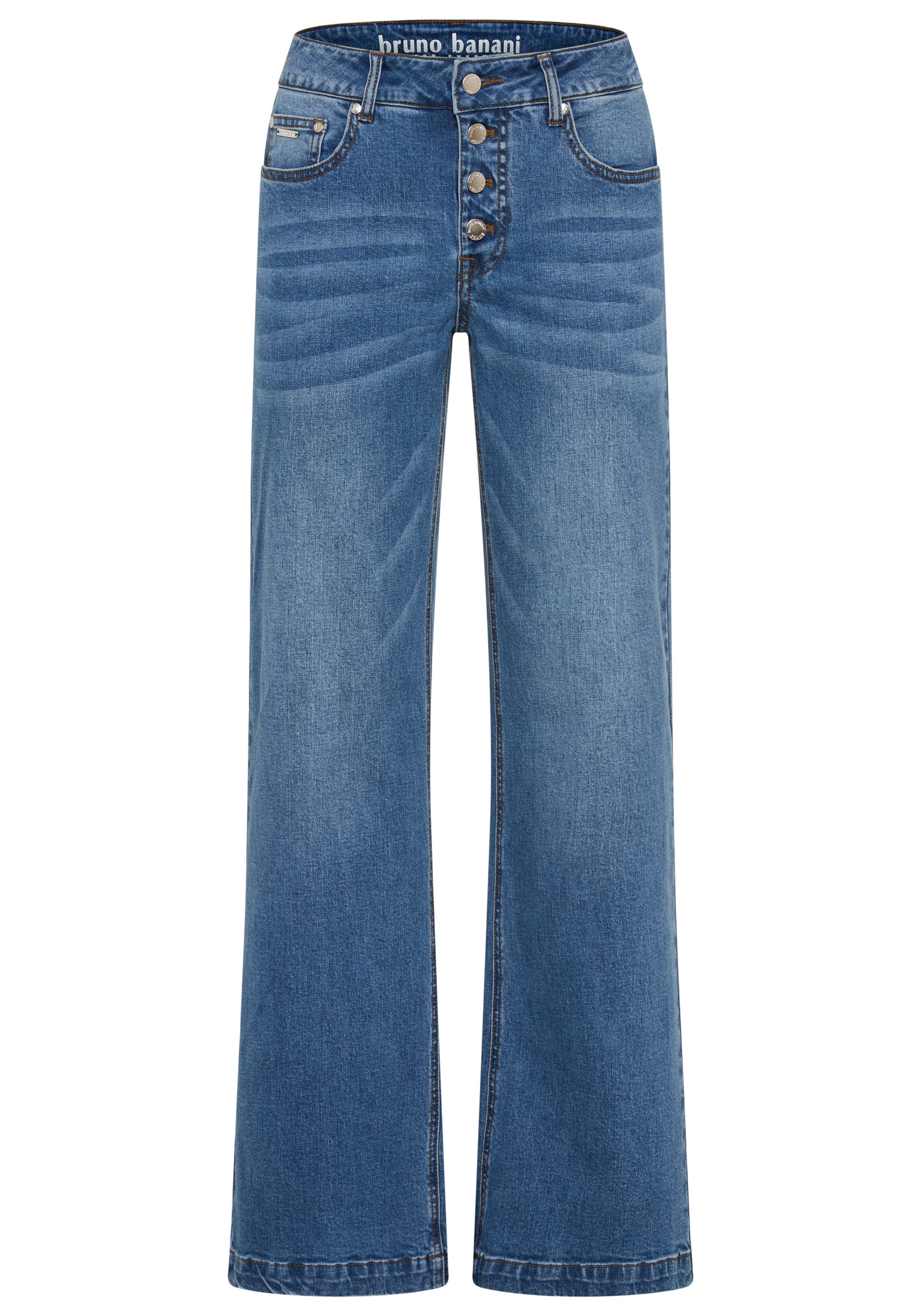 Bruno Banani Weite Jeans mit Elasthan-Anteil, aus Baumwollmaterial – Bild 5 von 5