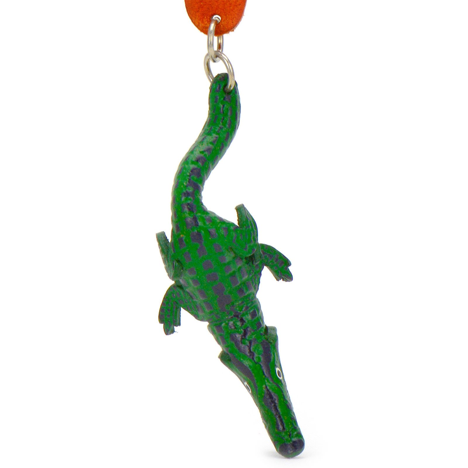 Schlüsselanhänger Set Aligator Schlüsselanhänger aus Leder