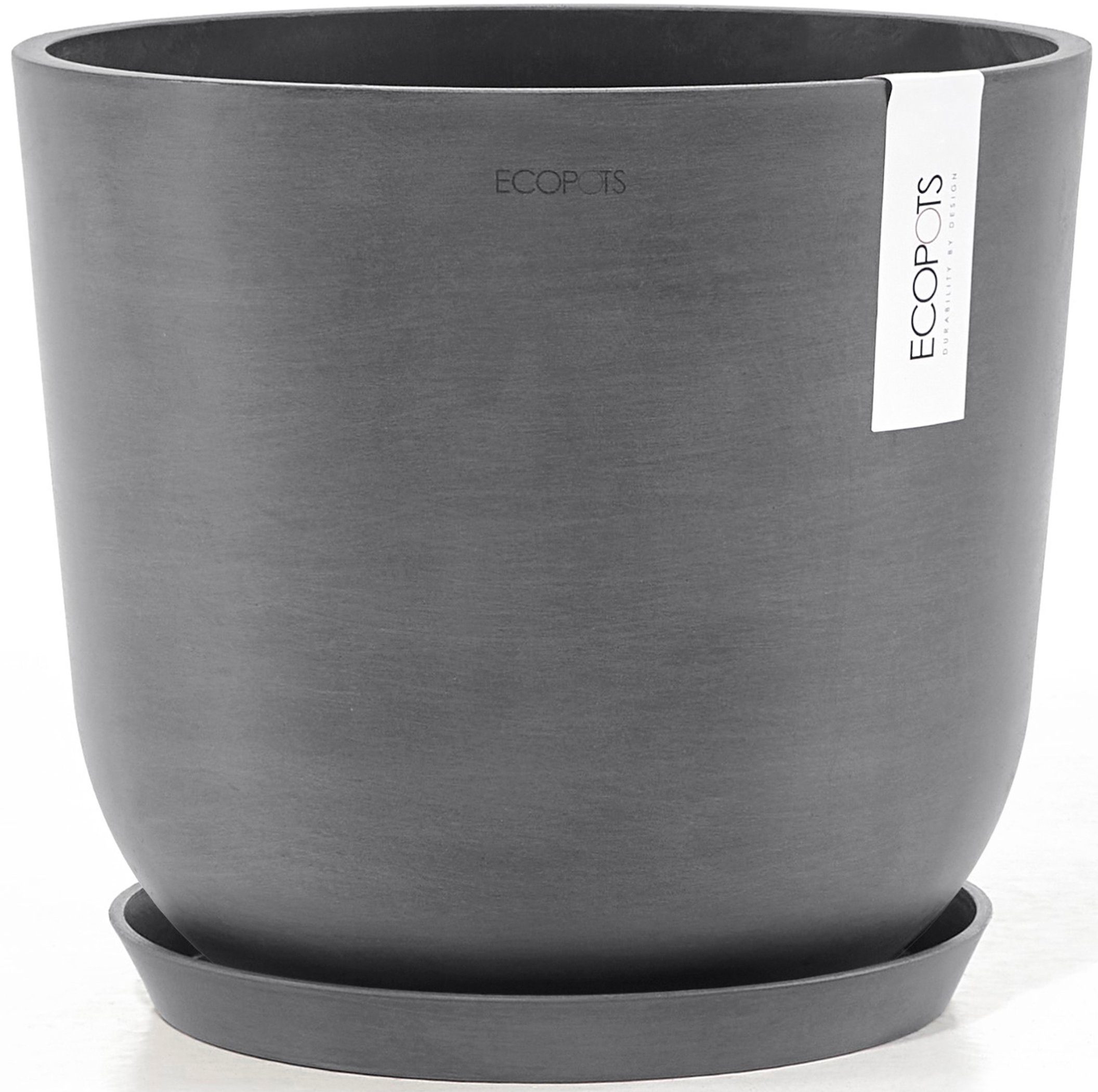 ECOPOTS Blumentopf Oslo 25 Grau, für günstig online kaufen