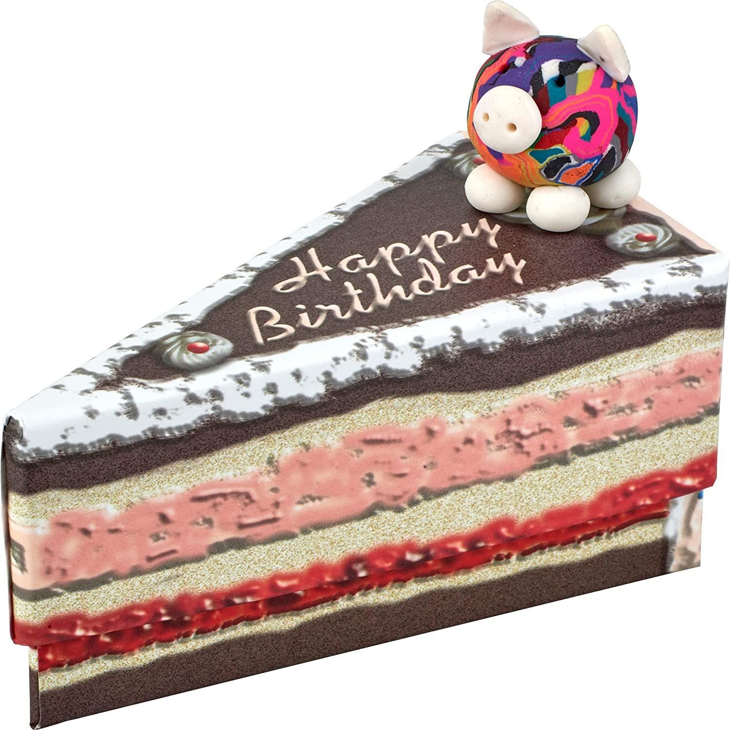 HERGO Creation Grußkarte Geschenkschachtel Swiggie/Happy Birthday