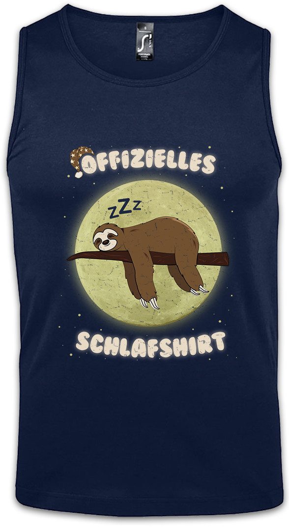 Urban Backwoods Tanktop Offizielles Schlafshirt Ärmelloses T-Shirt Schlaf Faultier Schlafen Ruhe Bett Geschenk Fun