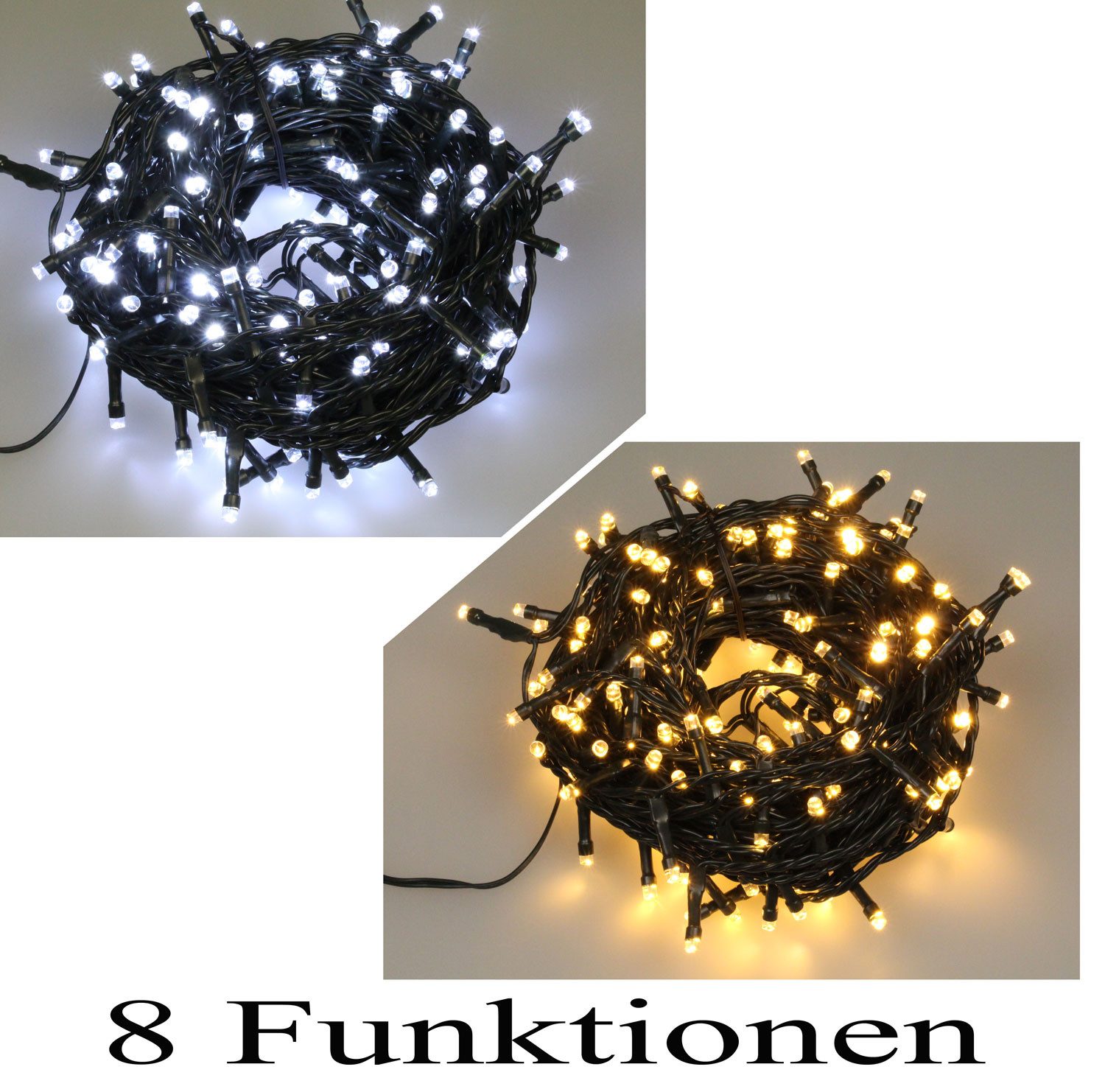 Luxform LED-Lichterkette Lichterkette LED 200 LED Länge 13m Deko Weihnachts günstig online kaufen