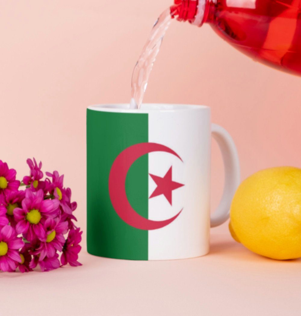 Tinisu Tasse Algerien Tasse Flagge Pot Kaffeetasse National Becher Kaffee Cup Büro | Tassen