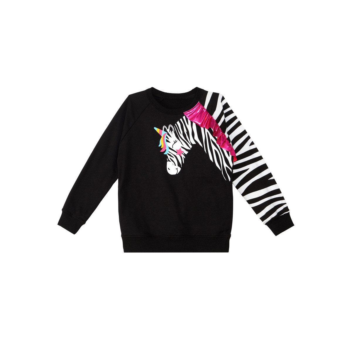 Sweatshirt Zebra Ruffled Mädchen