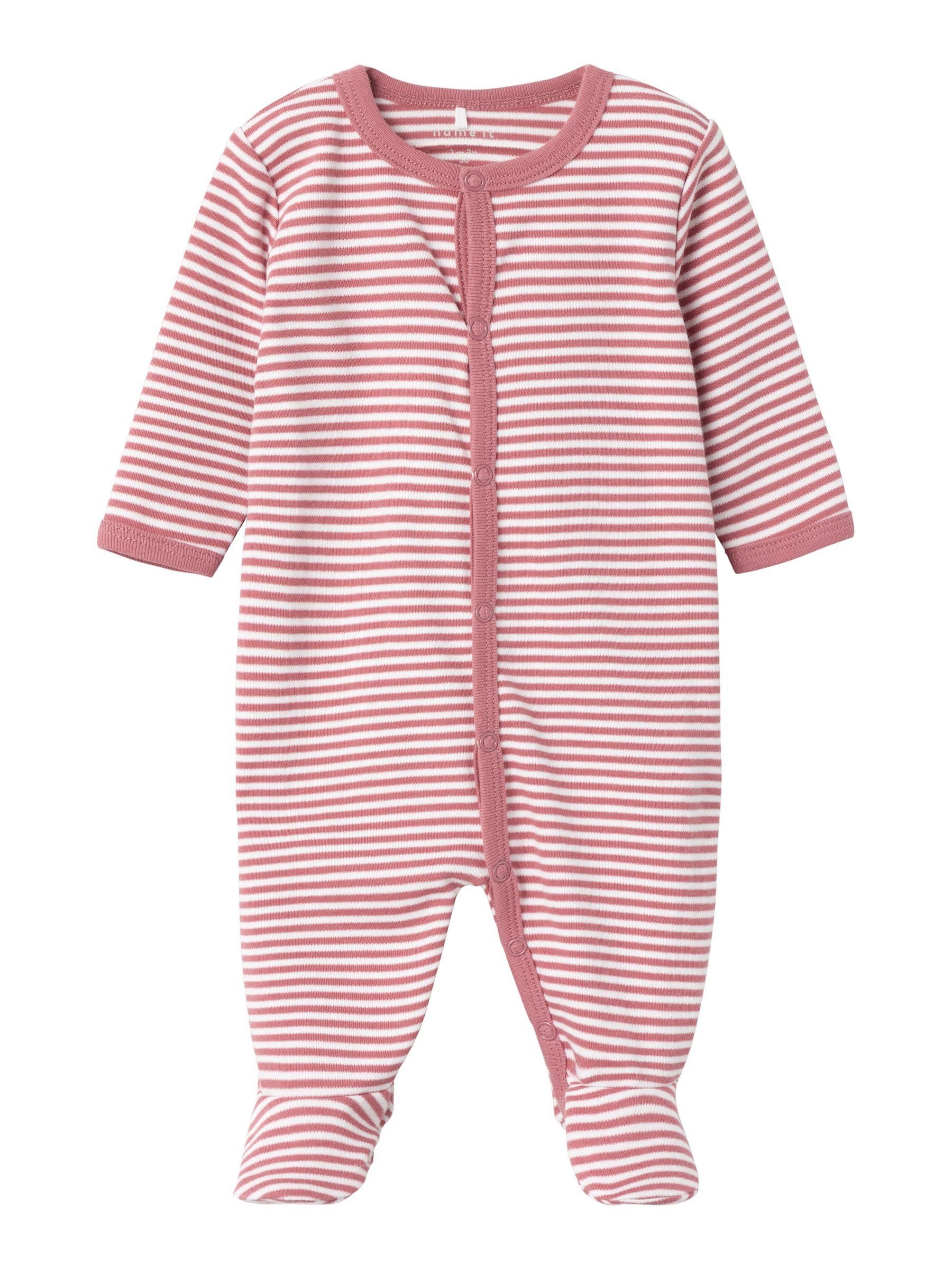 Name It Strampler Unisex Strampler zum knöpfen Mesa Rose-80 (1-tlg)