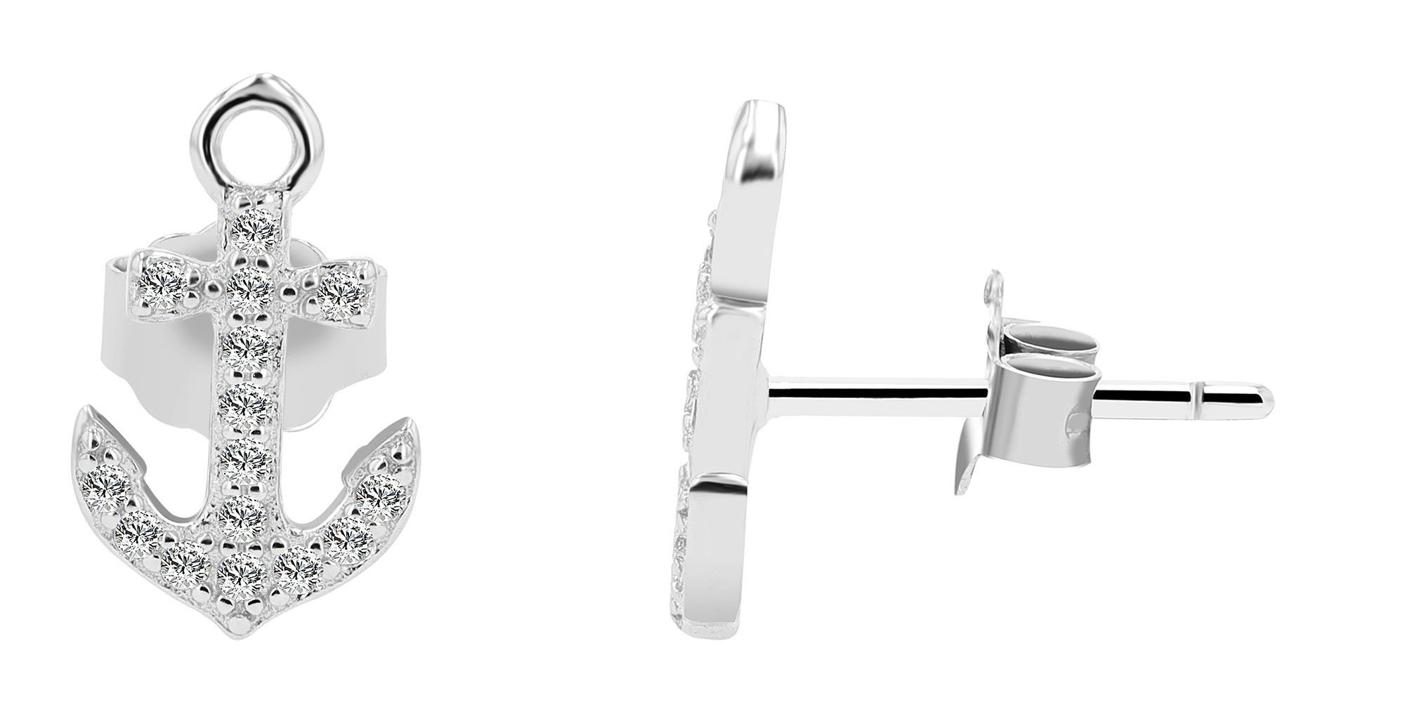 Paar Ohrhänger Ohrringe – Ohrstecker aus 925 Silber