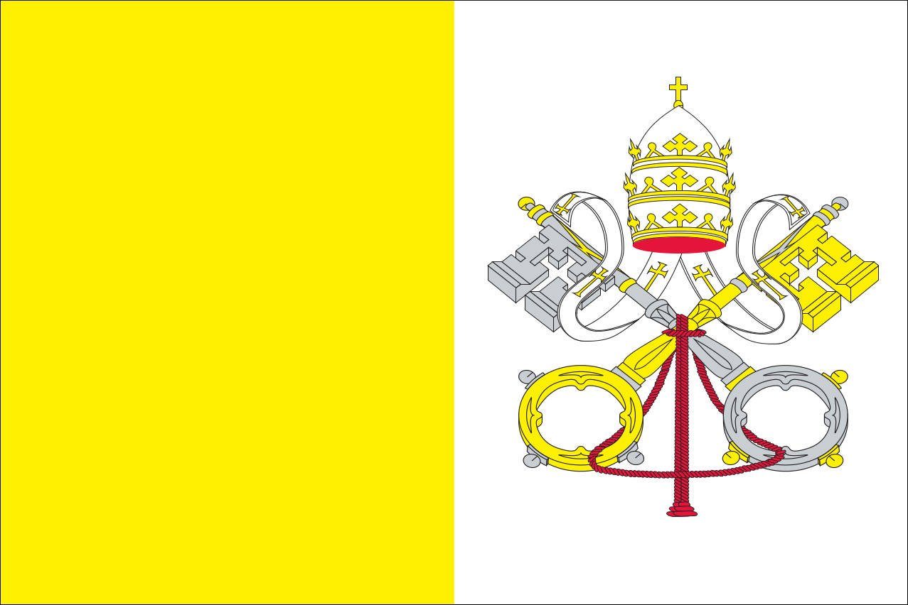 flaggenmeer Flagge Flagge Vatikan 110 g/m² Querformat