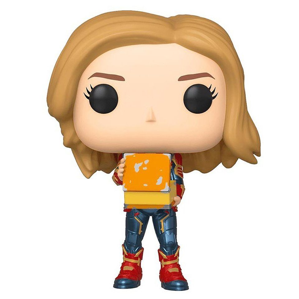 Funko Actionfigur POP! Figur Captain Marvel mit Lunch Box, Carol Denvers aka 'Captain Marvel' mit dem versteckten Tesserakt als F