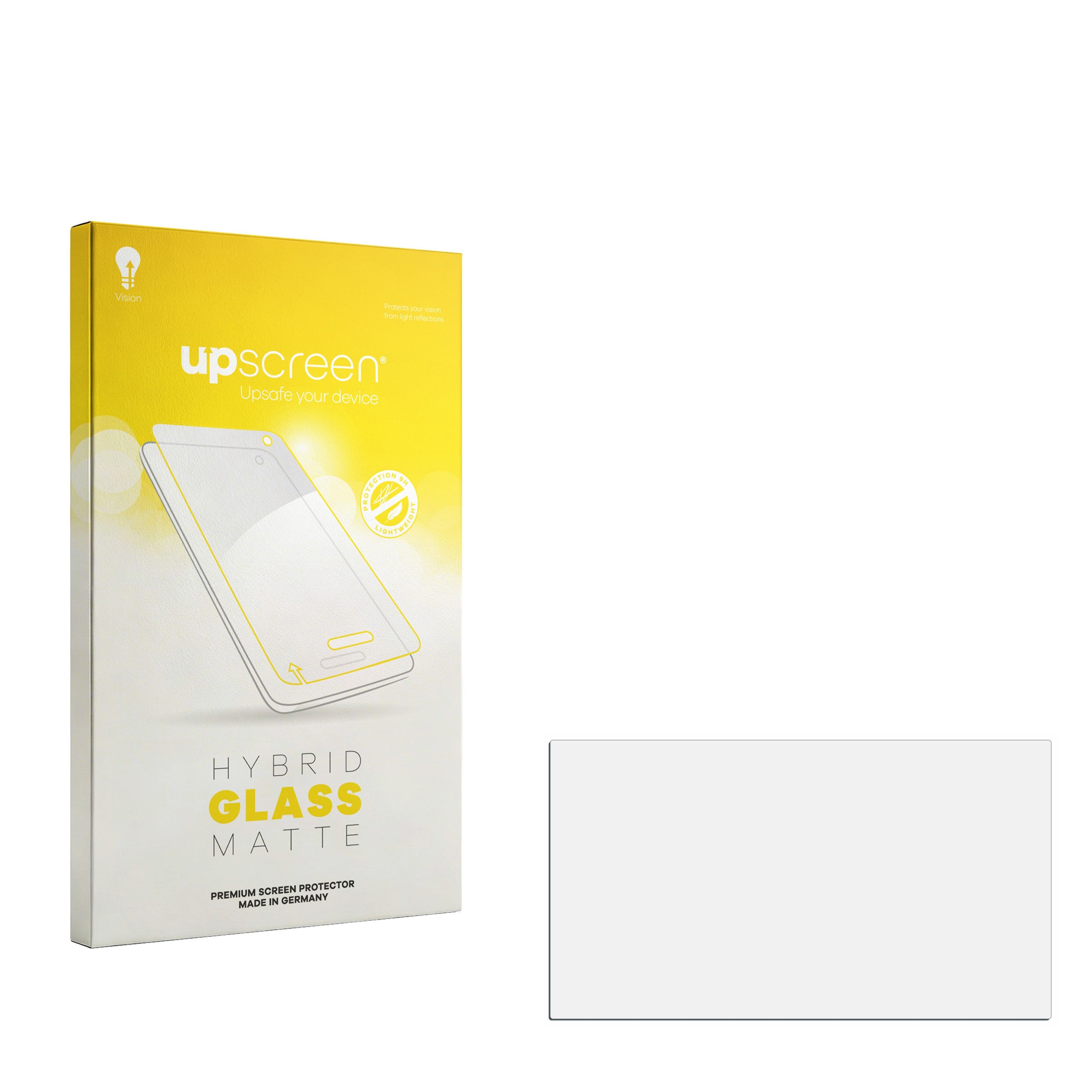 upscreen Displayschutzglas Folie für Acer Aspire Go 15 A315-44P, Schutzfolie Glas Panzer Display Schutz matt