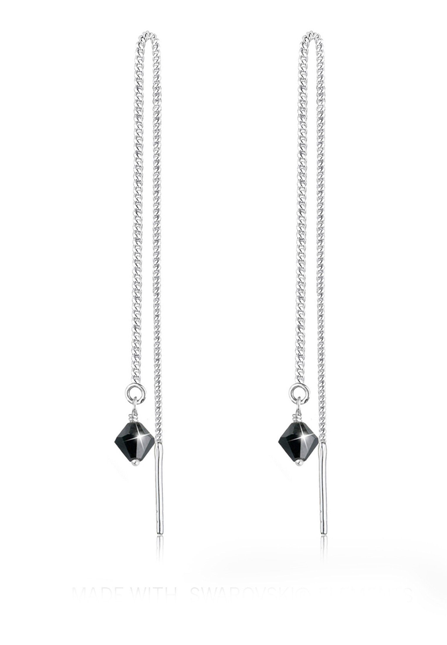 Elli Paar Ohrhänger Kristalle Funkelnd Elegant 925 Silber