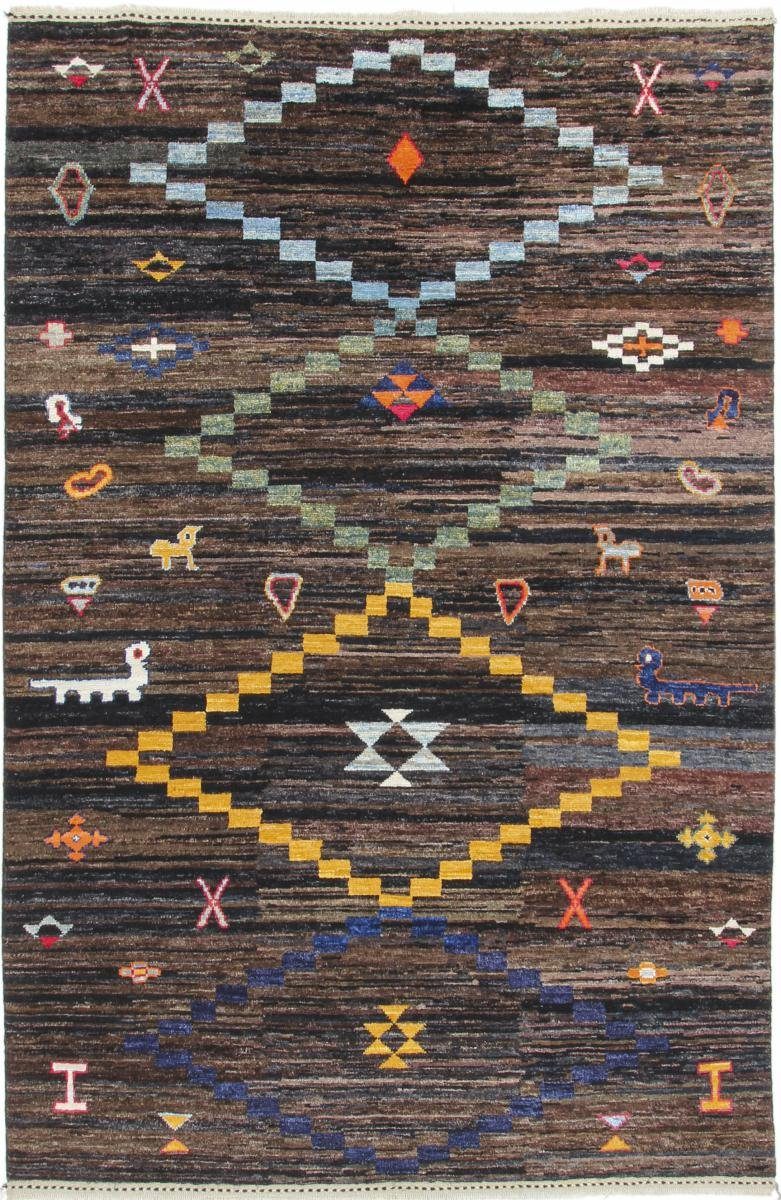 Orientteppich mm rechteckig, Orientteppich, 10 Ghashghai Nain Moderner Höhe: Trading, 196x303 Berber Handgeknüpfter