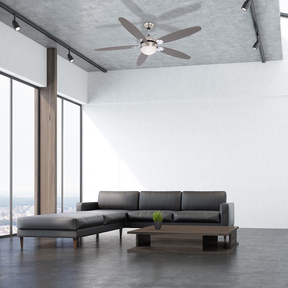 Globo Deckenventilator, Smart Ventilator Decken Home Leuchte Alexa Google im dimmbar Set App