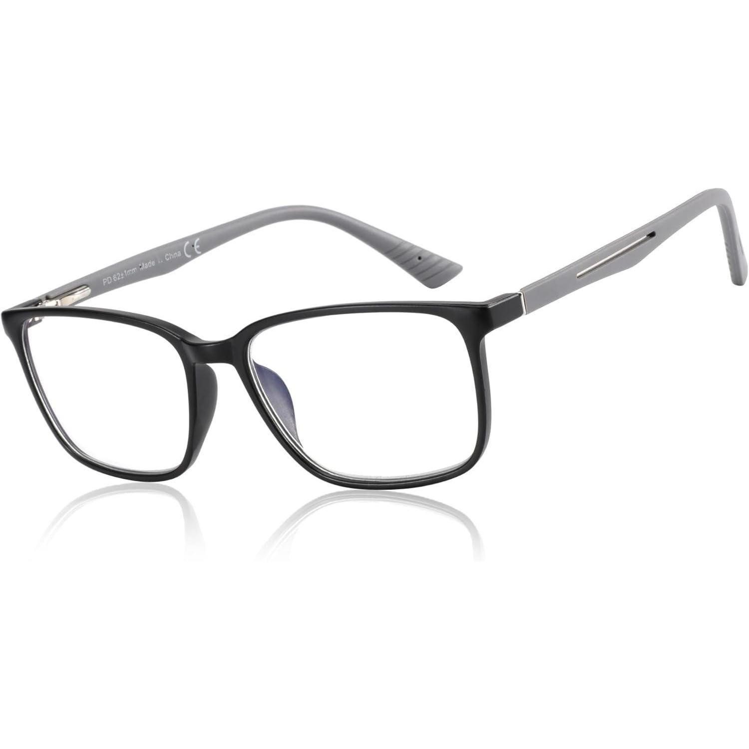LuxusKollektion Lesebrille Brille Blaulichtfilter Lesebrille Herren Computerbrille Schwarz 1.0 x