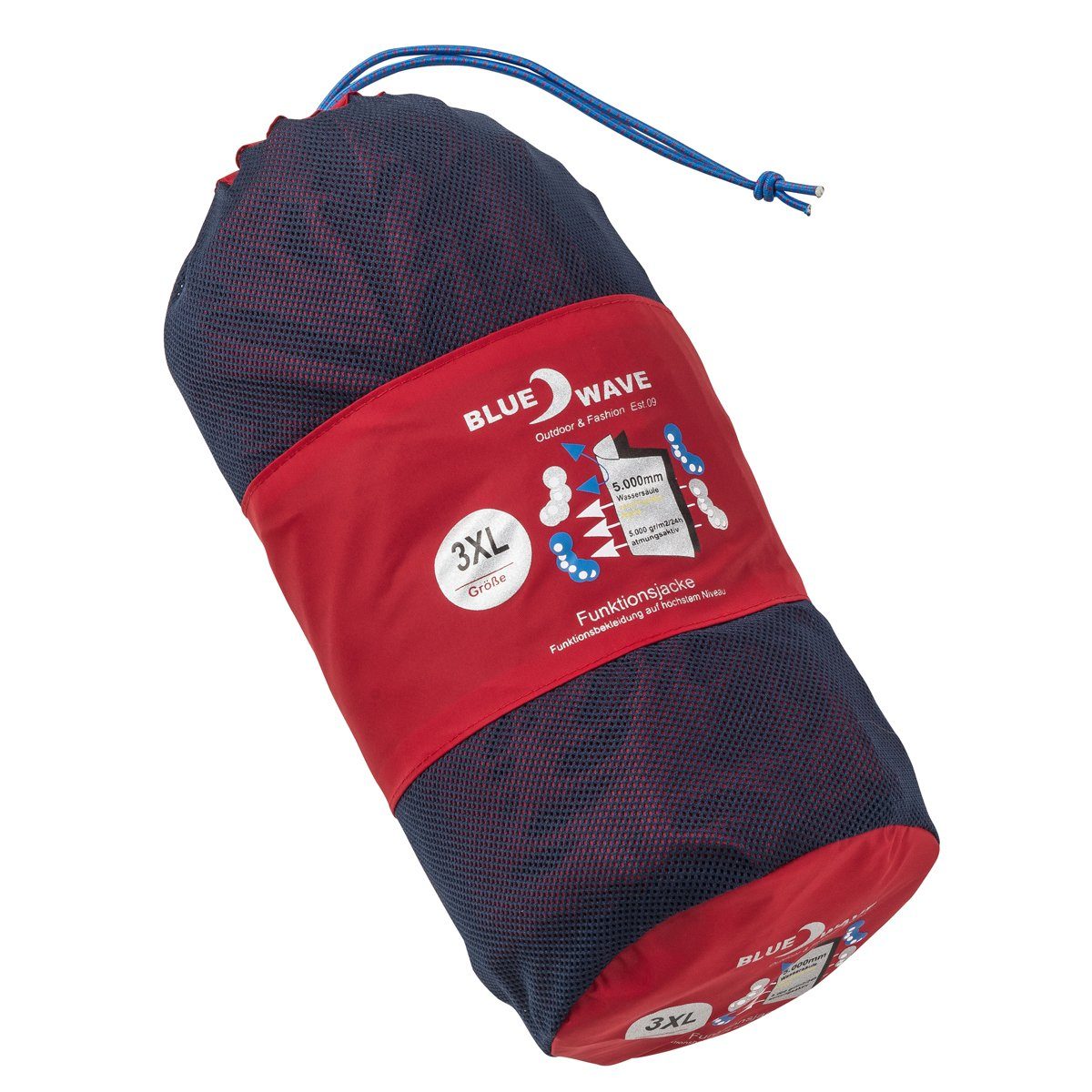 Blue Wave Funktionsjacke Blue Wave leichte Funktionsjacke rot große Größen