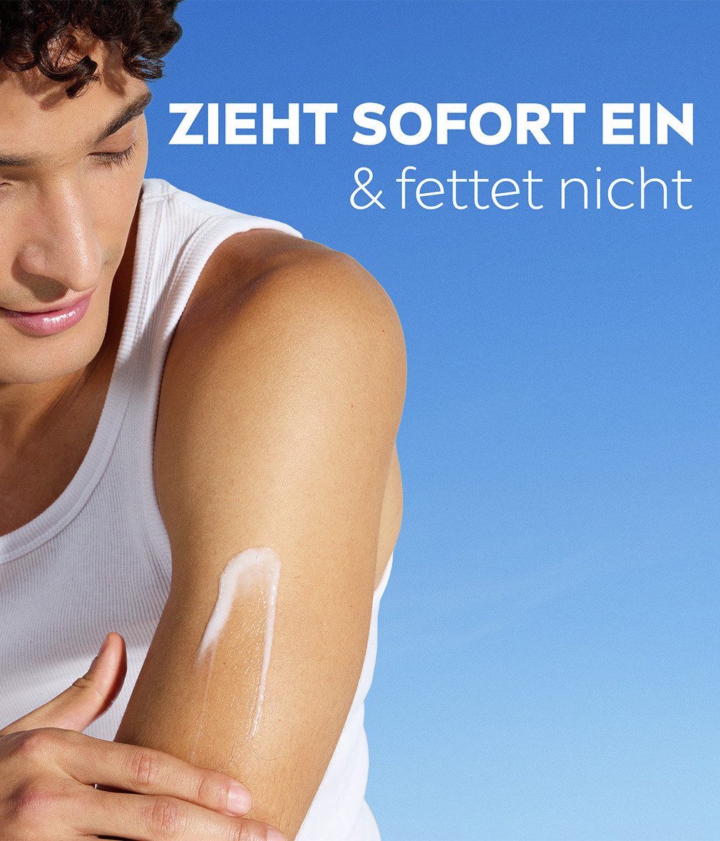 Nivea Feuchtigkeitspflege-Set Repair & Care Urea Body Lotion 400ml + Serum-Lotion 200ml, 2-tlg.