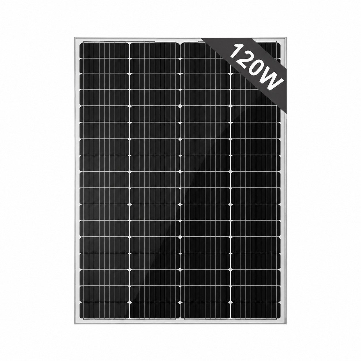 GLIESE Solarmodul 120W – 12V, 23%, IP65, 76x69cm, für Wohnmobil & Camping, Monokristallin, IP65, Erweiterbar durch Serien- und Parallelschaltung