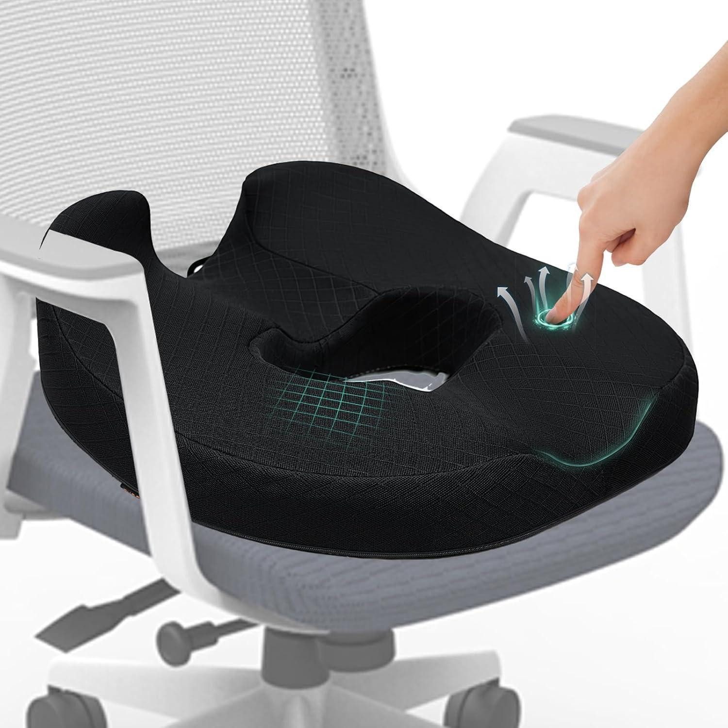 LuxusKollektion Sitzkissen Orthopädisches Donut Sitzkissen Schwarz 44.5*47. günstig online kaufen