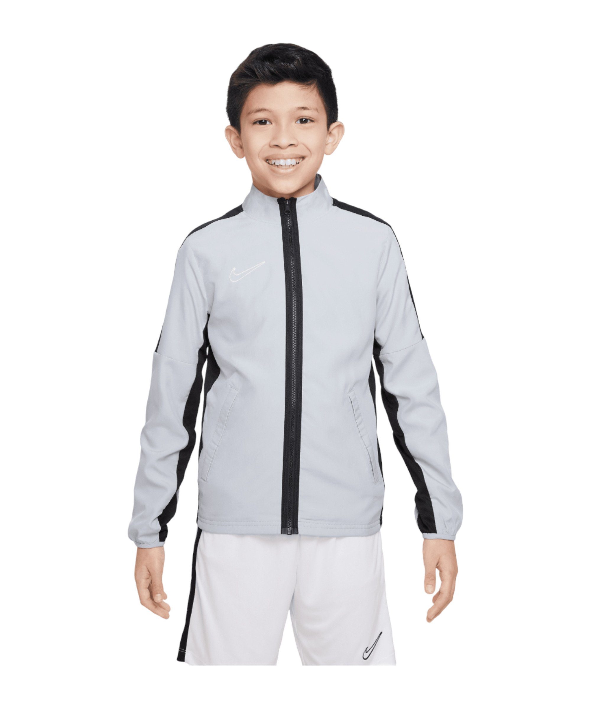 Academy 23 Trainingsjacke grauschwarzweiss Nike Sweatjacke Woven Kids