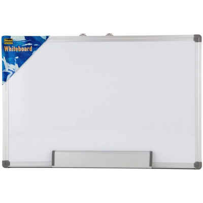 Idena Magnettafel »568024«, Whiteboard mit Aluminiumrahmen und Stiftablage, inklusive 2 Schrauben Weiß