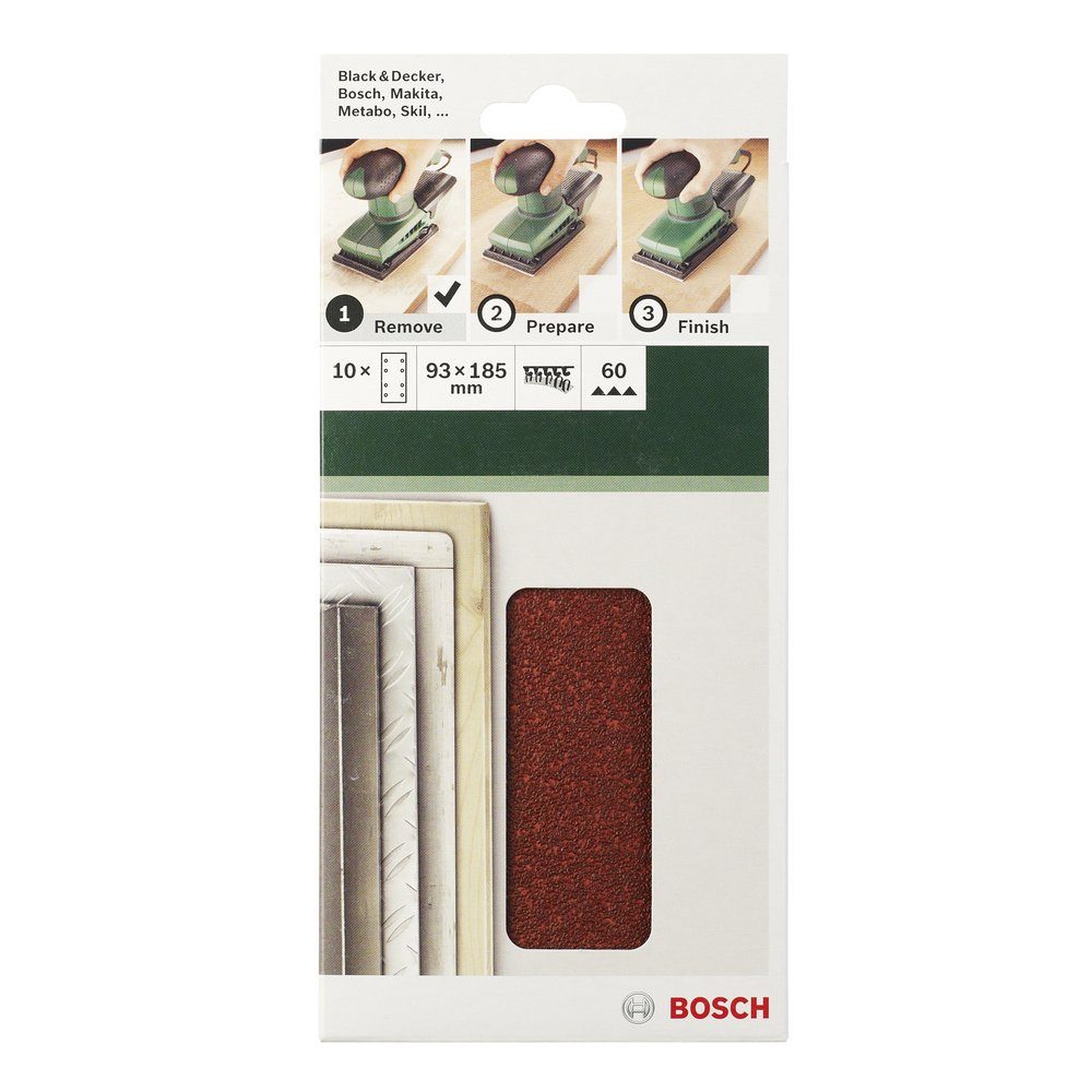 Accessories Bosch gelocht Klett, Schwingschleifpapier Accessories Schleifpapier Bosch 2609256A84 mit