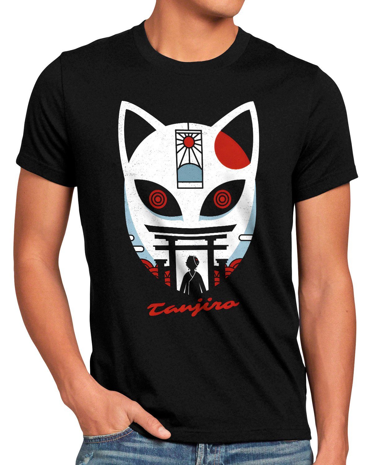 style3 Print-Shirt demon anime japan manga slayer