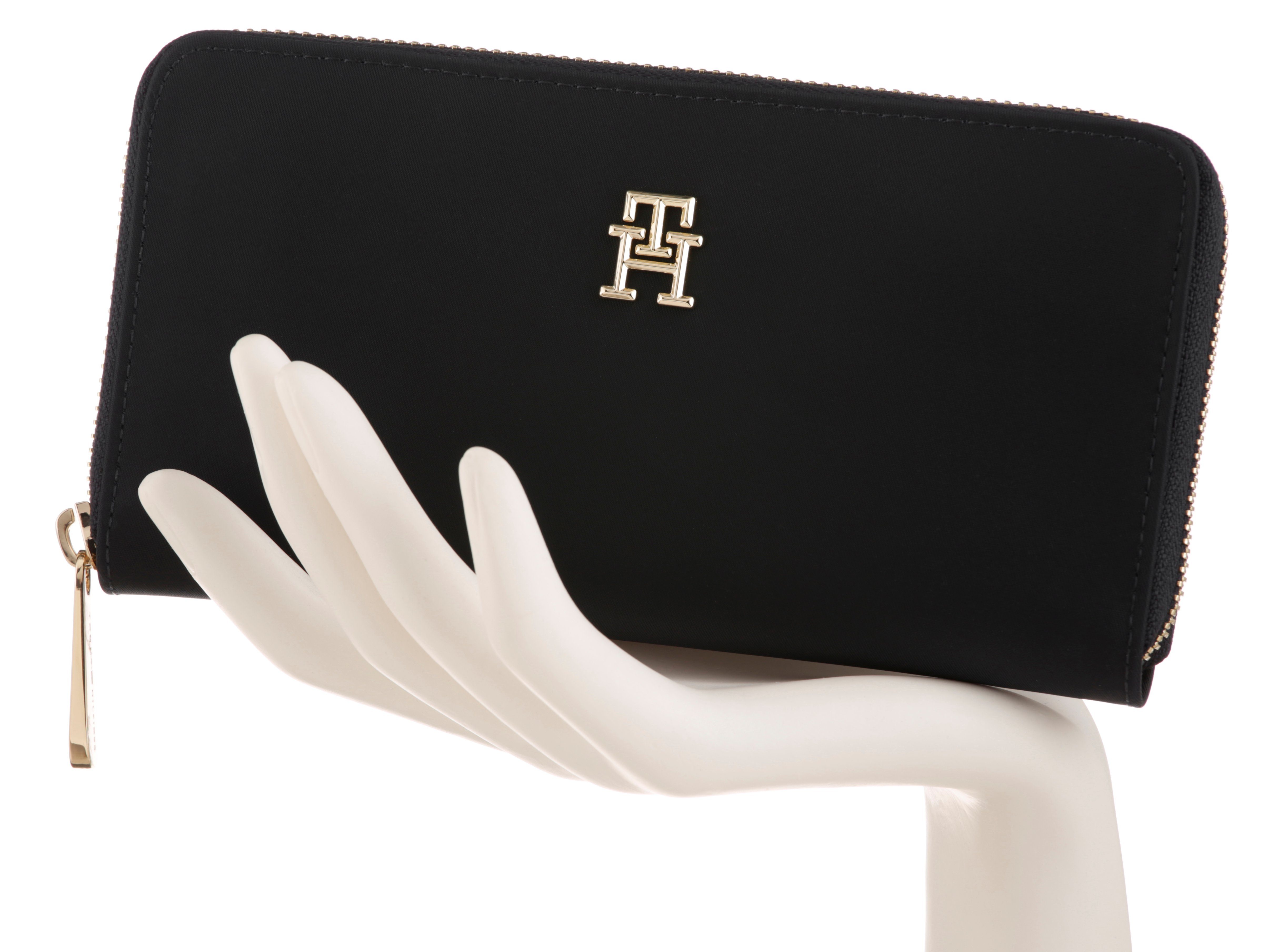 Tommy Hilfiger Geldbörse POPPY NEW LARGE ZA WALLET, mit goldfarbenen Detail günstig online kaufen