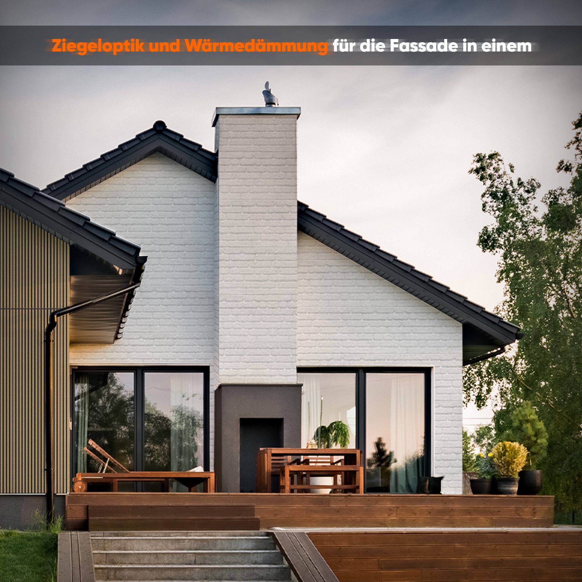 IZODEKOR 3D Wandpaneel EPS Styropor Wandverkleidung in Steinoptik – für Innen & Außen, BxL: 50x100 cm, 0,50 qm, (1er- oder 10er-Set, optional mit 4 Montageklebe – Bild 5 von 5