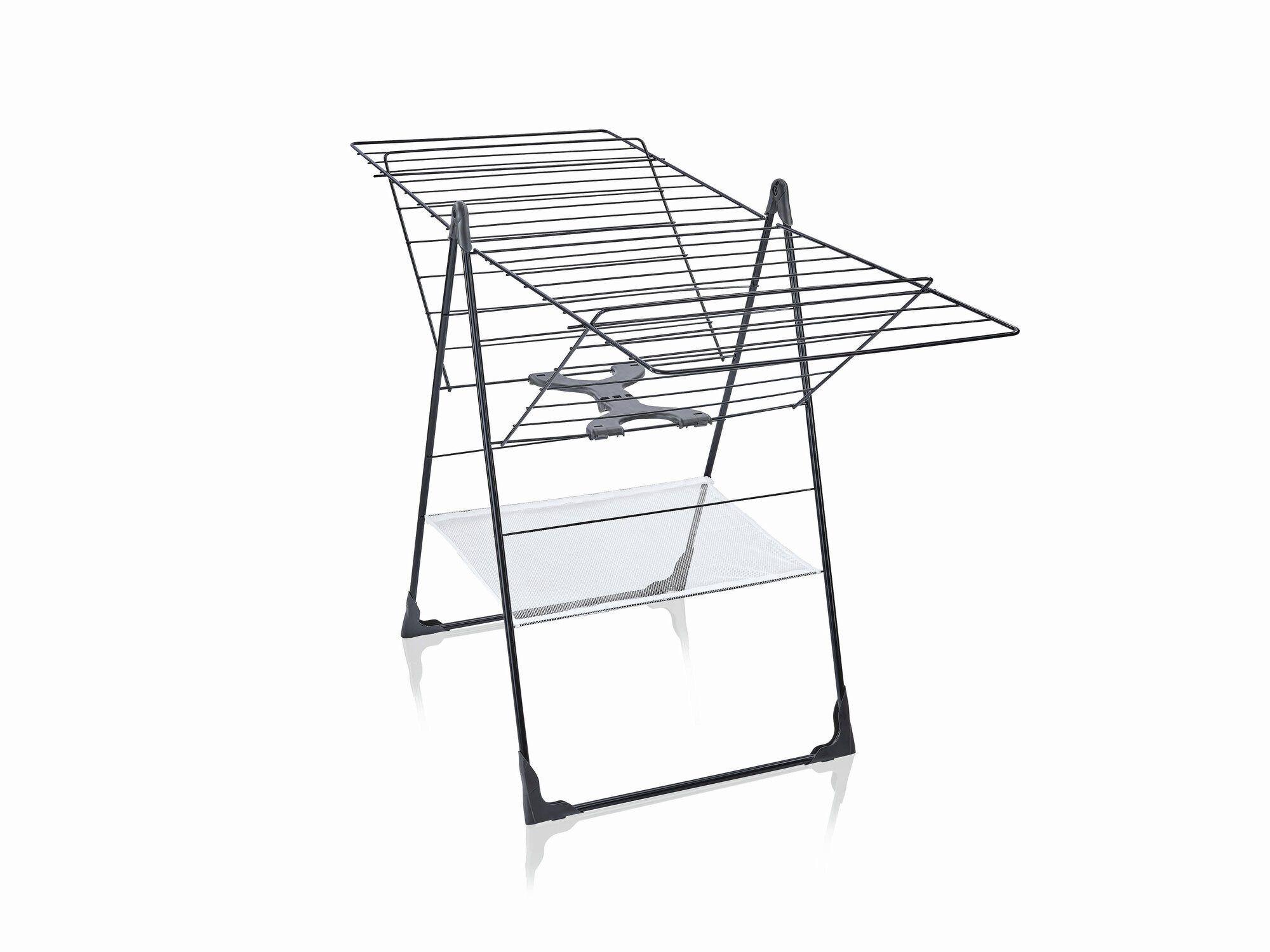 Leifheit Рама для сушки белья Подставка для сушки Classic 250 Flex Black, 25m Trockenlänge, höhenverstellbare Flügel, modernes Design