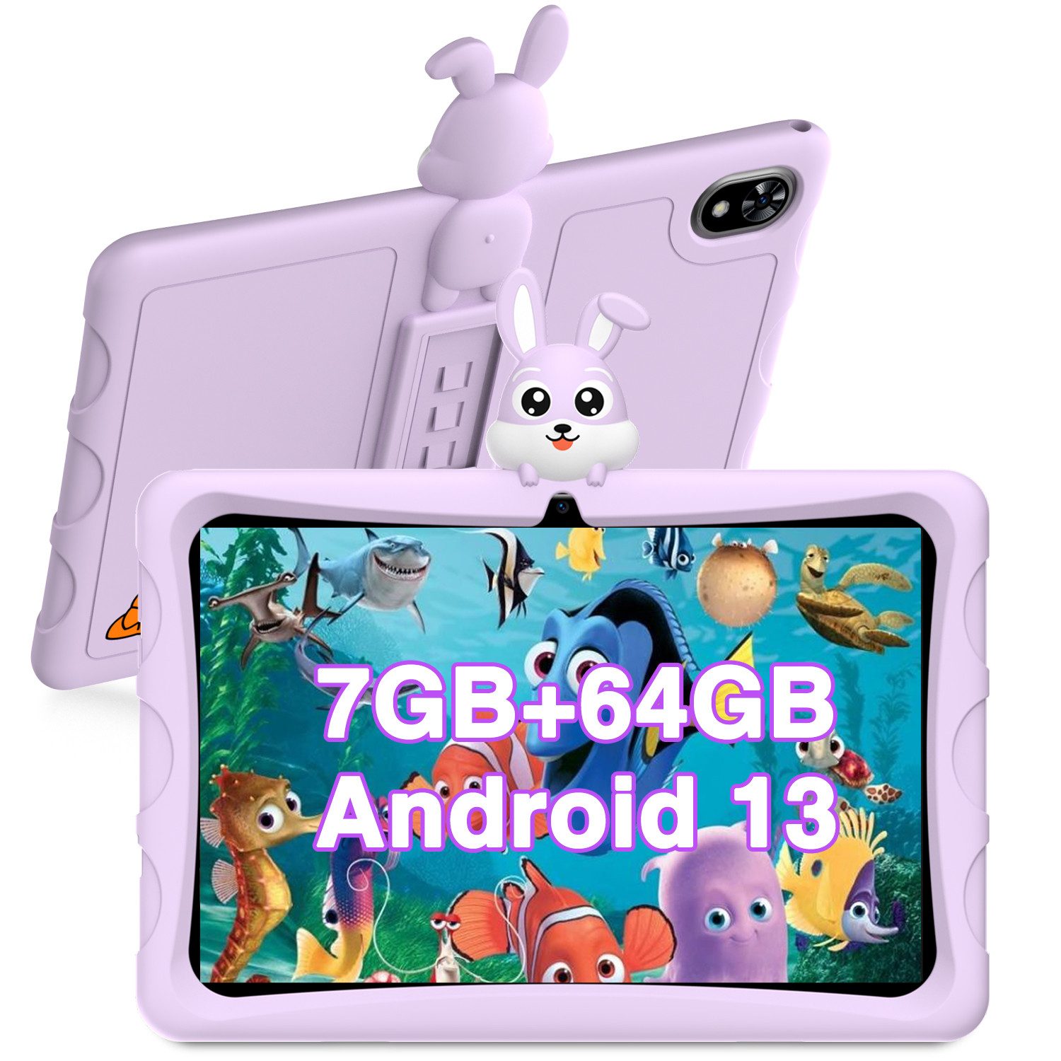 DOOGEE Lerntablet U9KID, 10.1 ince 3GB+64GB Lebensmittelgerechtes Silikonmaterial Widevine L1