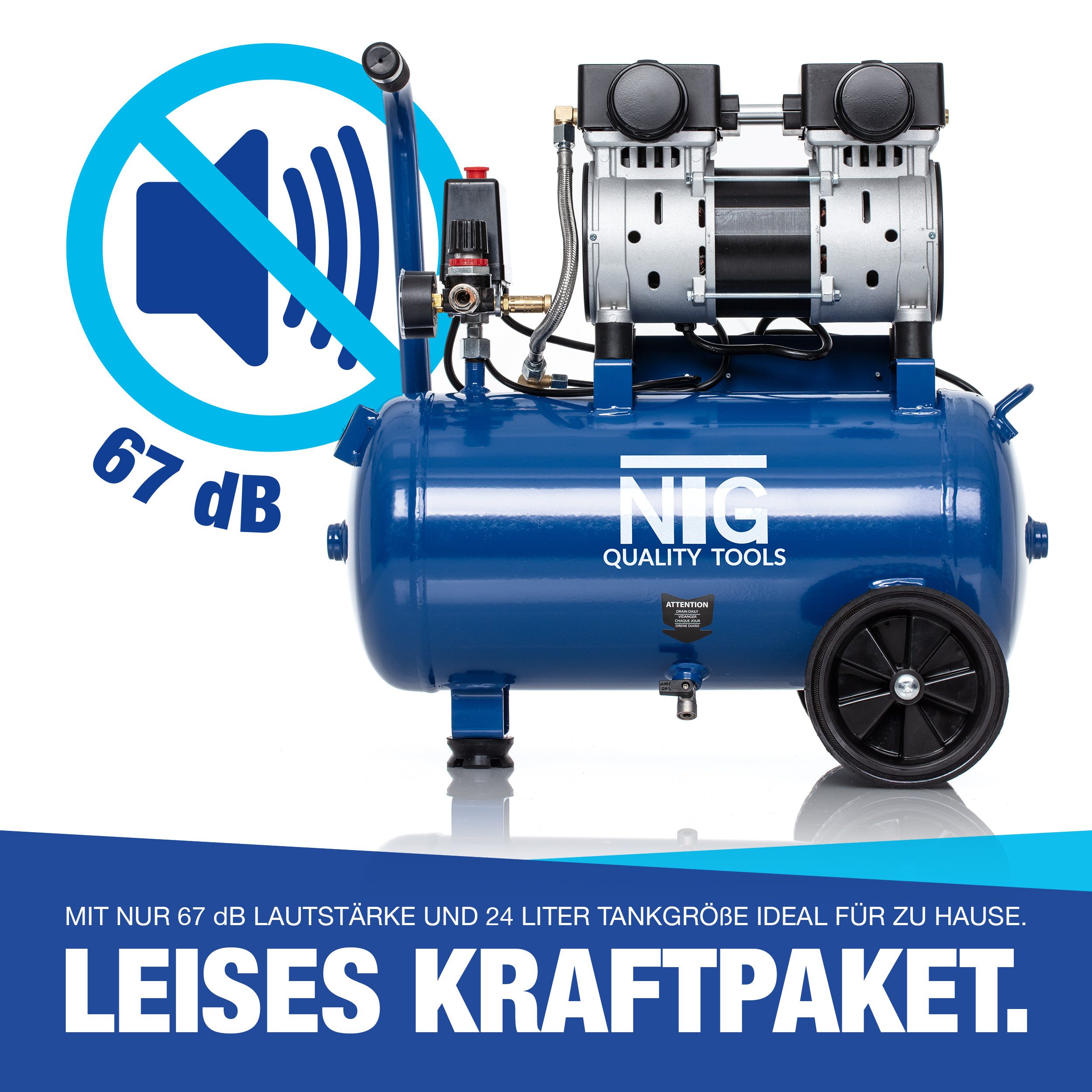 NTG Nutzfahrzeug Technik GmbH Kompressor NTG Silent Kompressor 9 Bar, 1470W günstig online kaufen