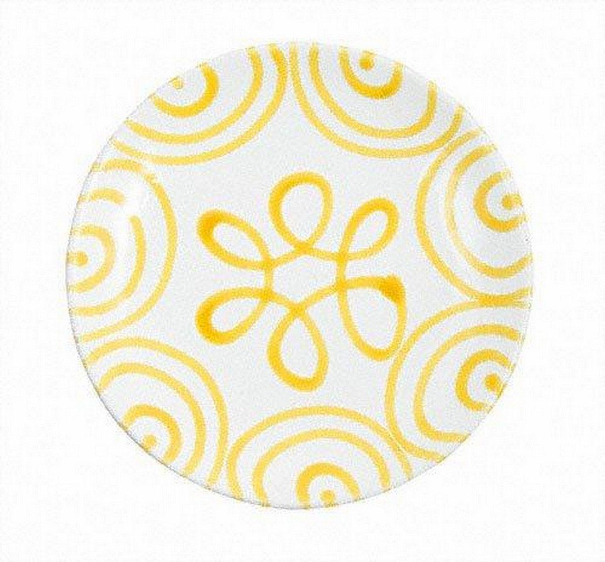 Gmundner Keramik Тарелка для завтрака Gelbgeflammt Ostergeschirr, d: 20 cm / h: 2,6 cm