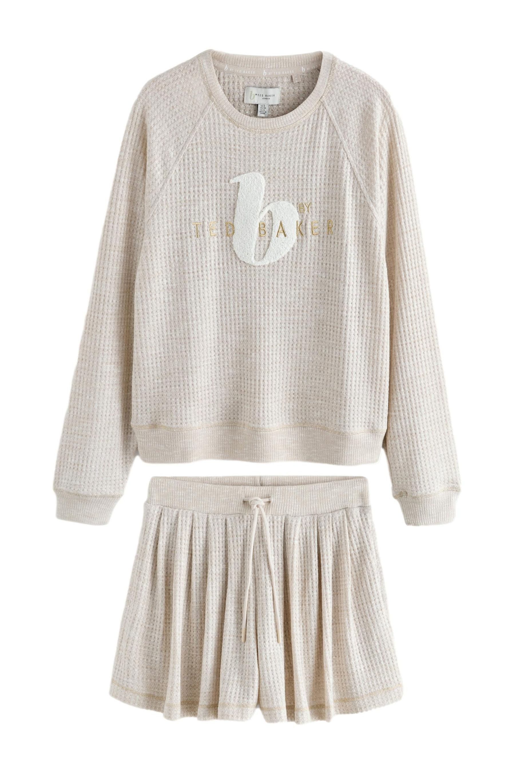 Pyjama B by Ted Baker Shorts-Set mit Waffelstruktur