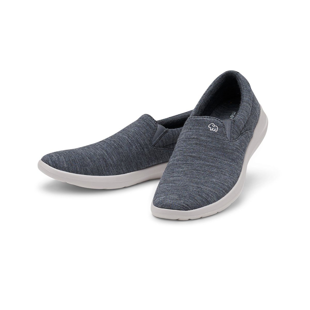 merinos - merinoshoes.de Atmungsaktiver Damenschuh aus Merinowolle Sneaker Eleganter dunkelgraue Schuh mit Slip-On Funktion