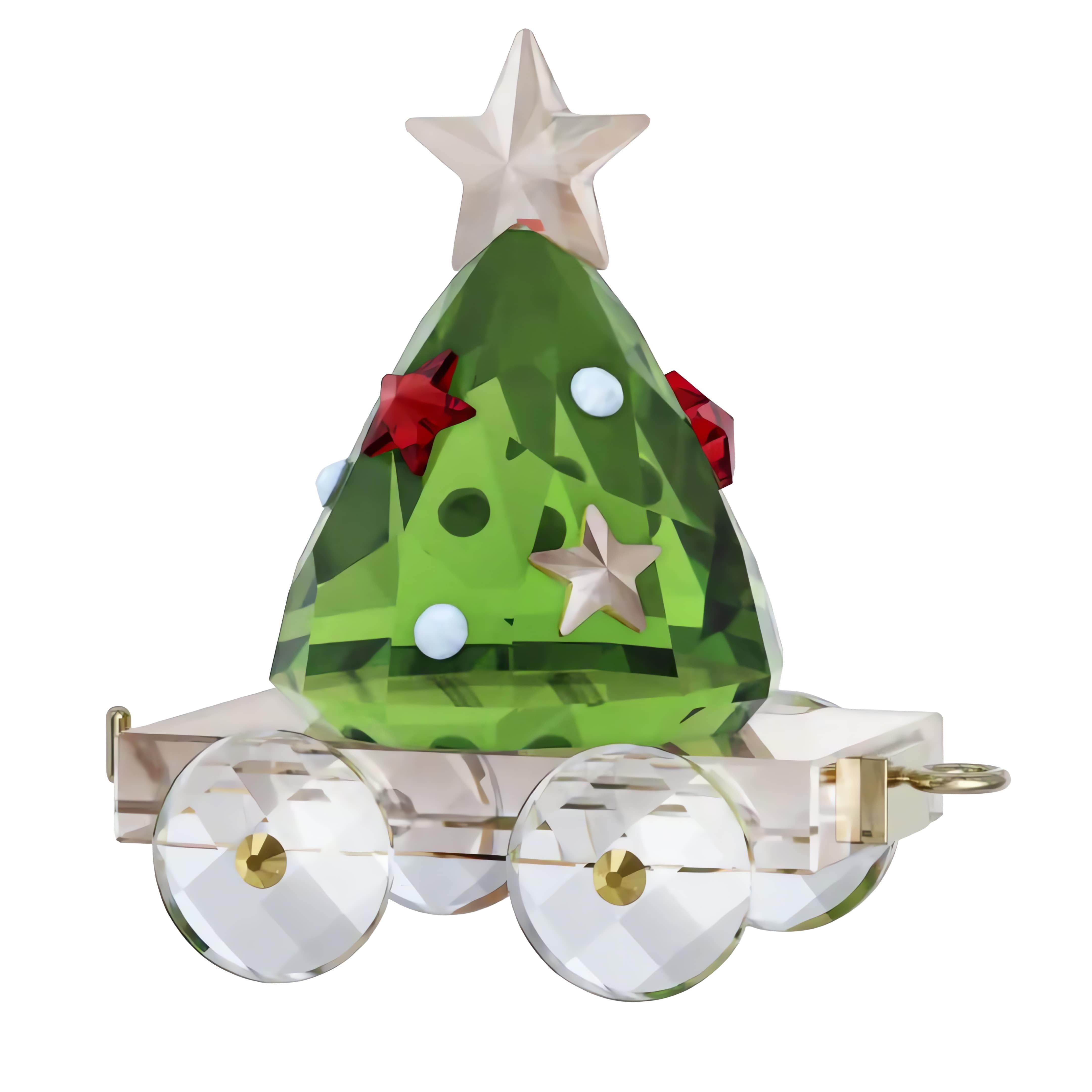 Swarovski Weihnachtsfigur Kristallfigur Sammelfigur Dekofigur Waggon Jahresausgabe 2026 (1 St), Swarovski® Kristall