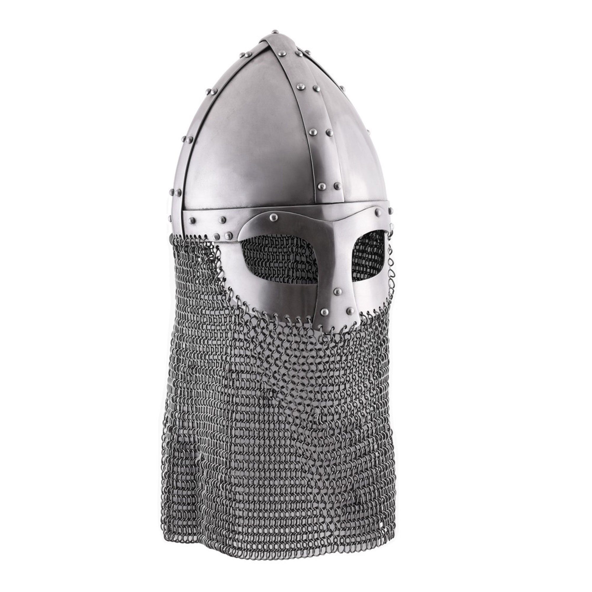 Ritter-Kostüm Vendelzeitlicher Spangenhelm mit Kettenbrünne M