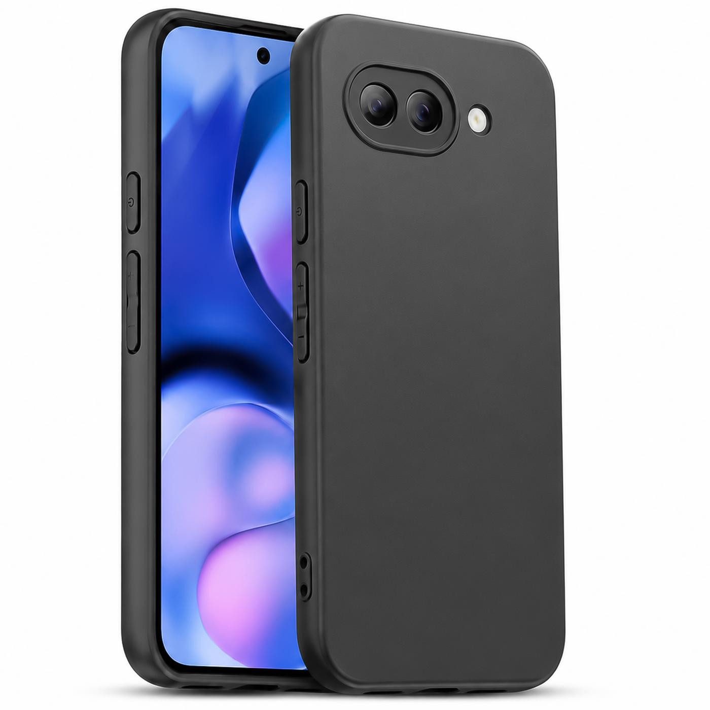 CoolGadget Handyhülle Black Series Handy Hülle für Google Pixel 10a 6,3 Zoll, Edle Silikon Schlicht Robust Schutzhülle für Pixel 10a Hülle