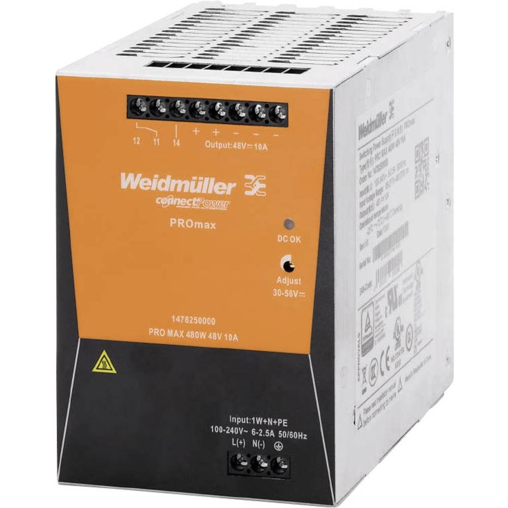 Weidmüller Schaltnetzgerät PROmax 1-phasig 1478250000 Hutschienen-Netzteil