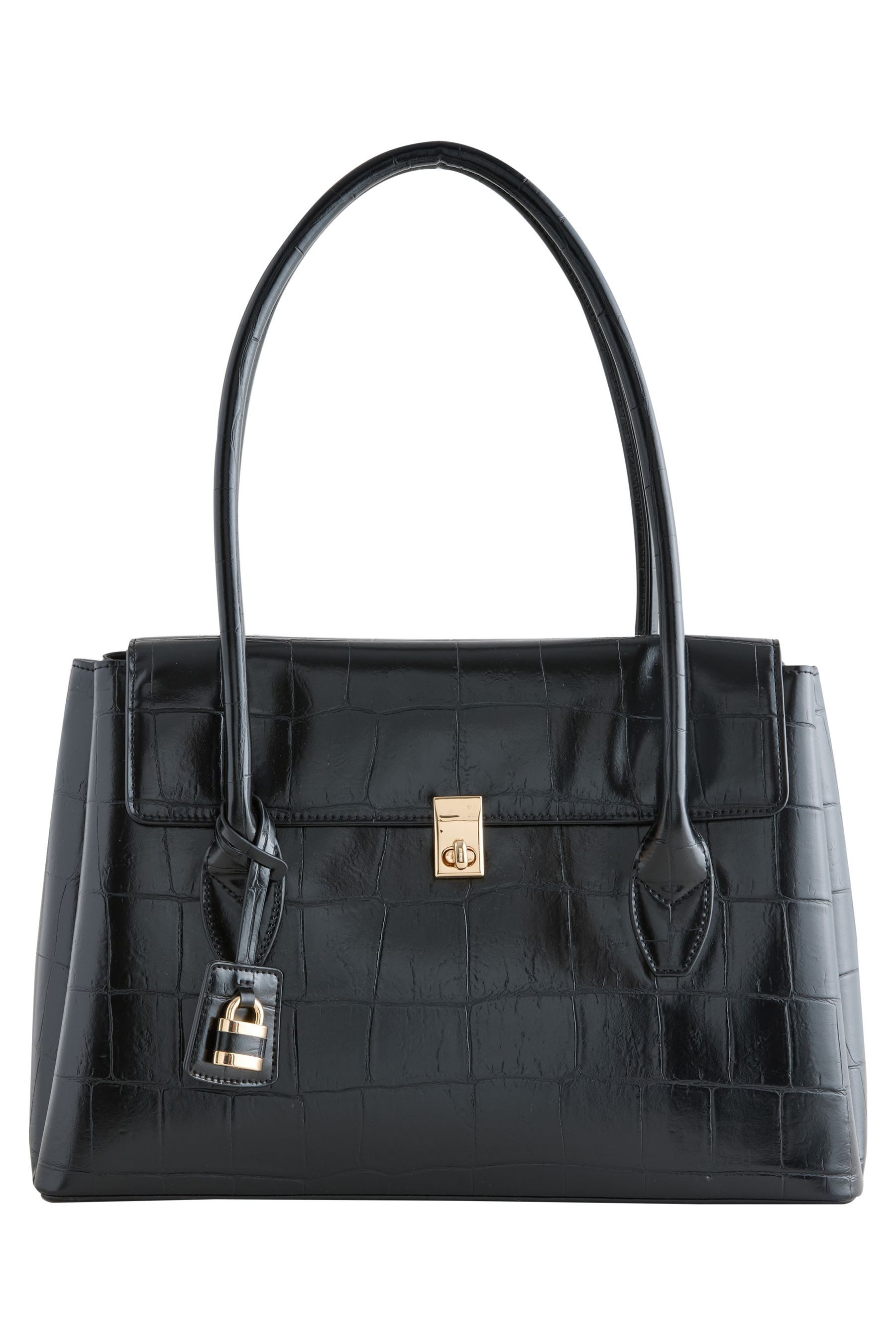 Next Schultertasche Schultertasche in Kroko-Optik (1-tlg)