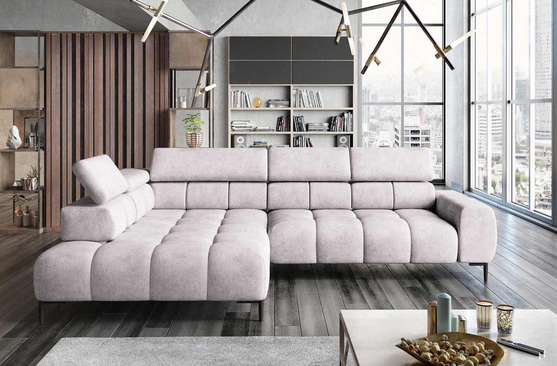 WOHNKLUSIV Ecksofa Ecksofa Venezia mit elektrischer günstig online kaufen