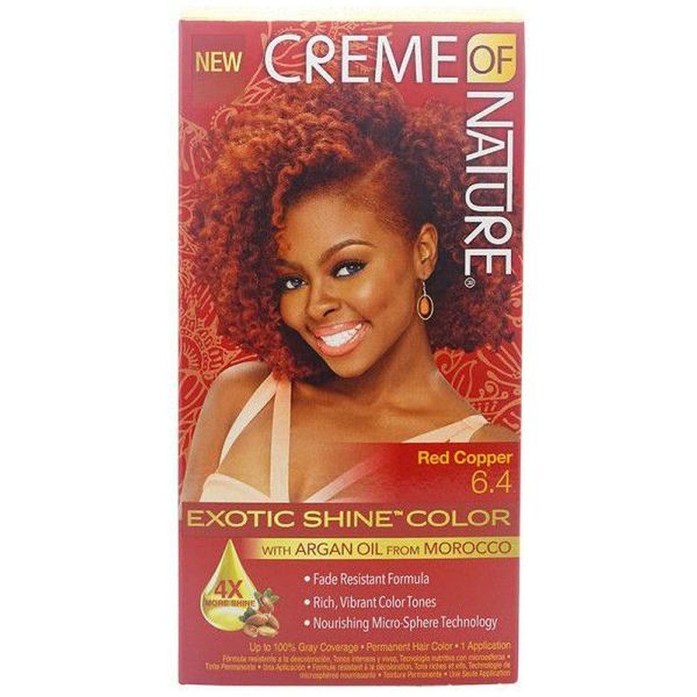 Haarfarbe Creme Of Nature Exotic Shine Hair Color Red Coper 6.4