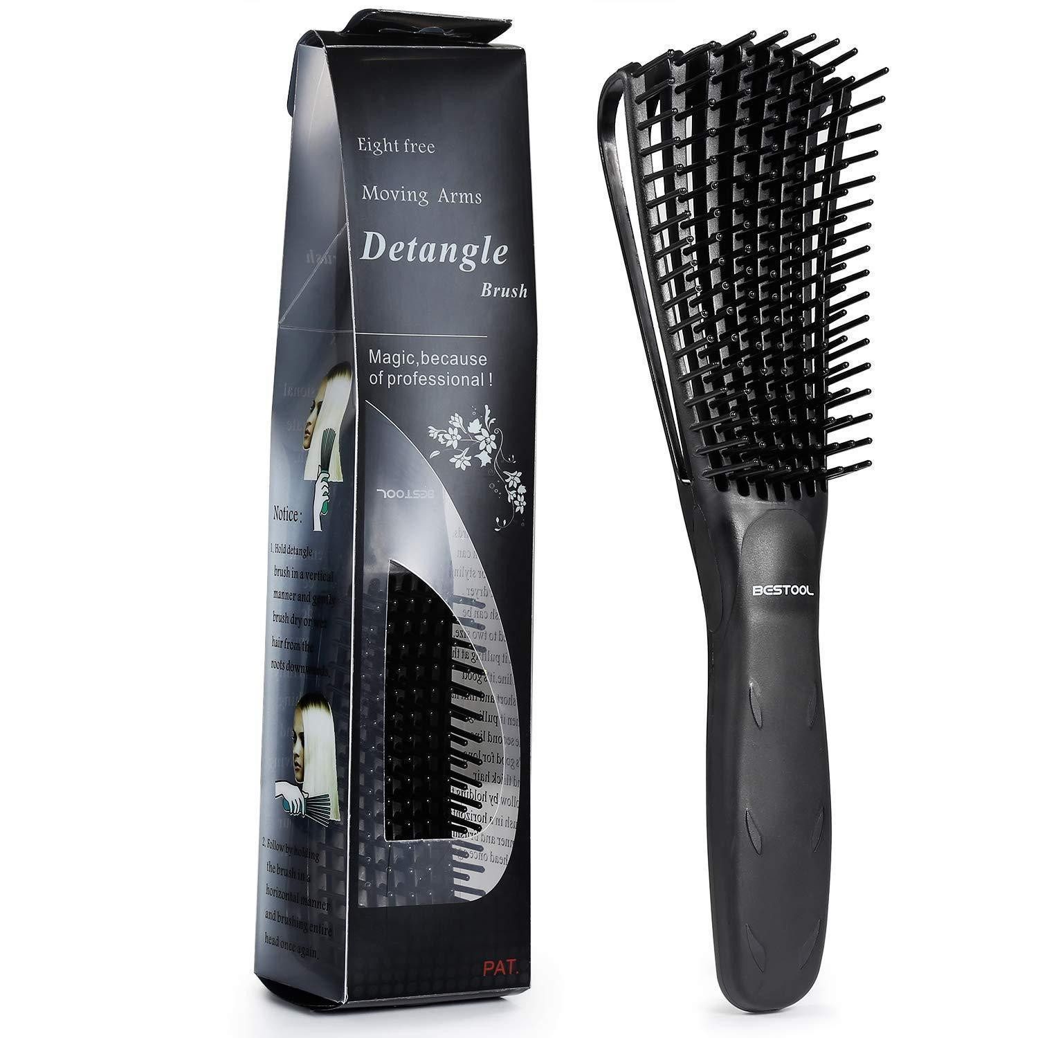 Haarentwirrbürste Haarbürste Entwirrbürste Naturhaar Afro Lockiges Haar Nass Trocken