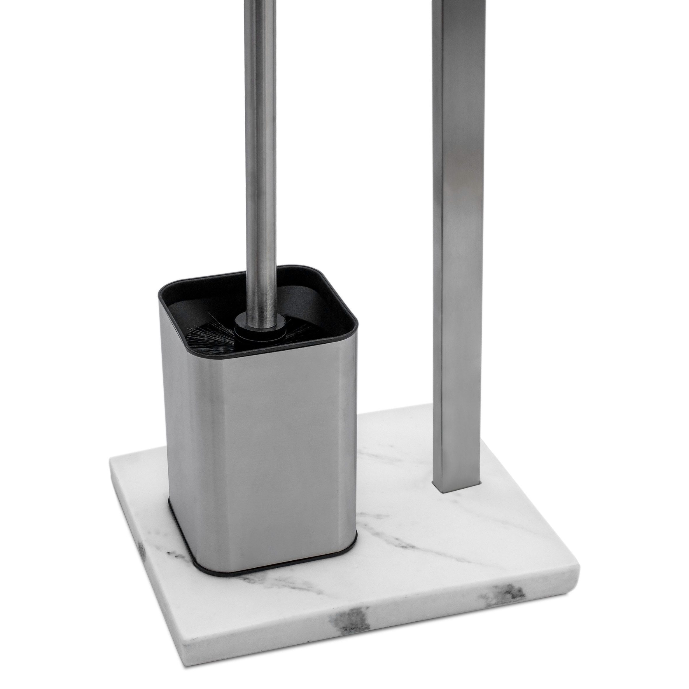 WENKO WC-Garnitur Stand Toilettenbürsten und WC Rollenhalter Aprilla, Badezimmer, (WC Garnitur, 1-tlg., 2in1), platzsparend – Bild 3 von 5