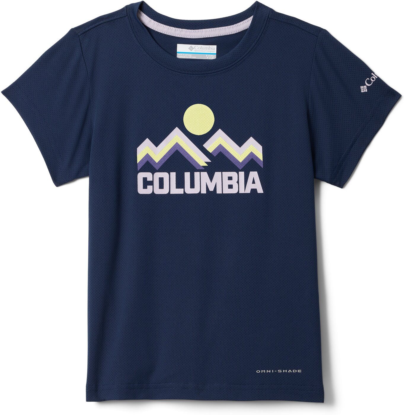 Columbia Kurzarmshirt Tech Trail Utility SS Graphic Crew COLLEGIATE NAVY, RAINBOW RIDGE