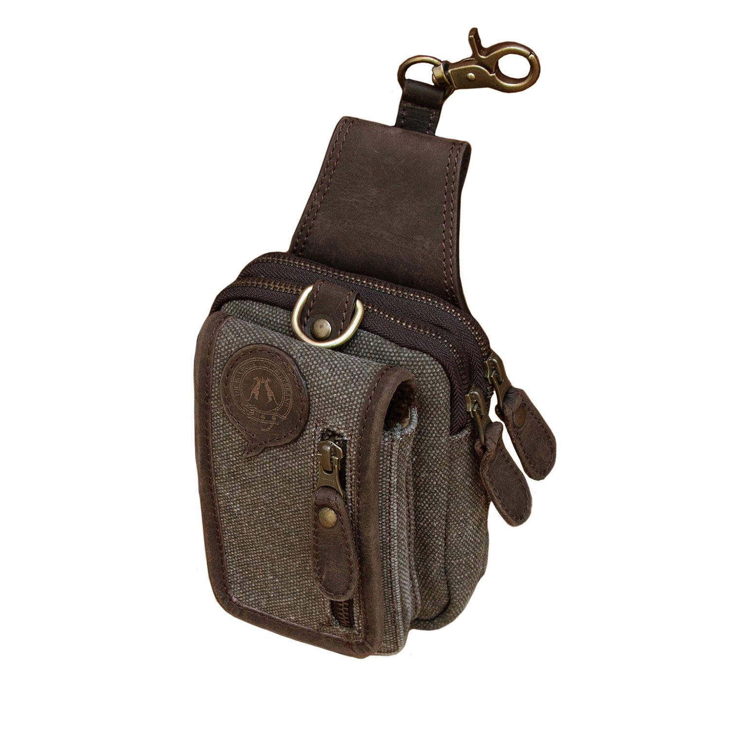 Outbacker Bauchtasche Gürteltasche aus wasserfestem Canvas zu verschließen mit Magnet und Re