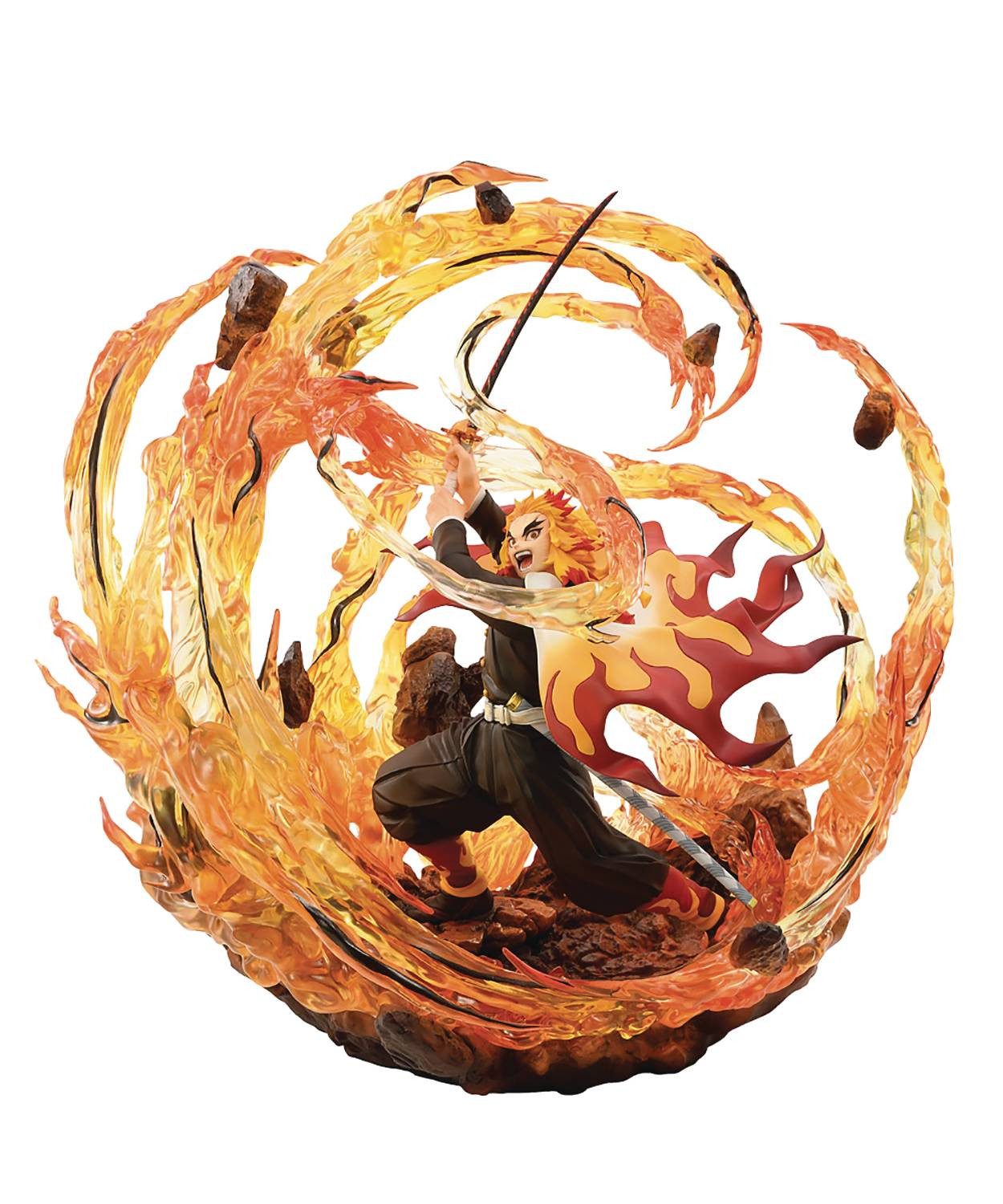 Bellfine Sammelfigur Demon Slayer: Kimetsu no Yaiba 1/8 Kyojuro Rengoku 35 cm Statue Deluxe