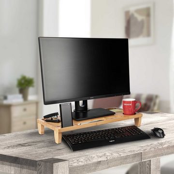 ONVAYA Monitorständer Bambus, Laptopständer, Bildschirmerhöhung Laptop-Ständer