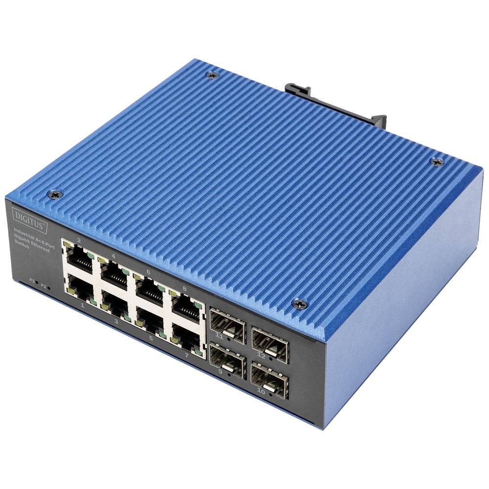Industrieller 8 + 4-Port Gigabit Ethernet Switch Netzwerk-Switch