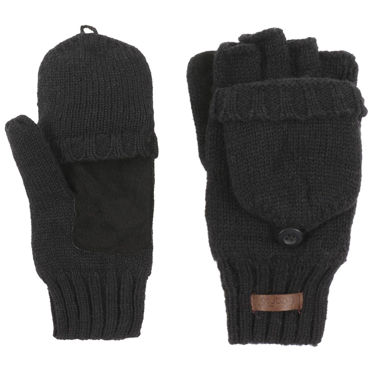 Barts Strickhandschuhe Handschuhe Futter fingerlose mit schwarz