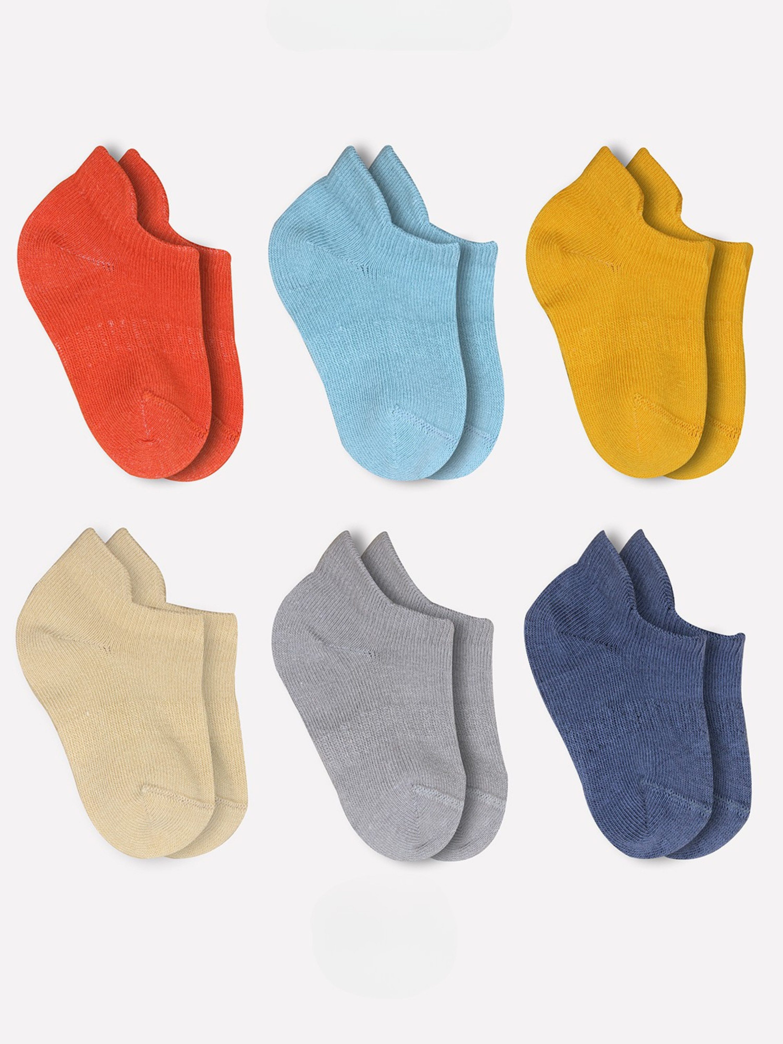 bistyle Sneakersocken (6er Pack) Sneakersocken Babys Jungen Mädchen Babysocken Kurzsocken (Set, 6-Paar, 6er-Pack) Bio-Baumwolle GOTS zertifiziert 0-6 Monate bis 2-3 Jahre