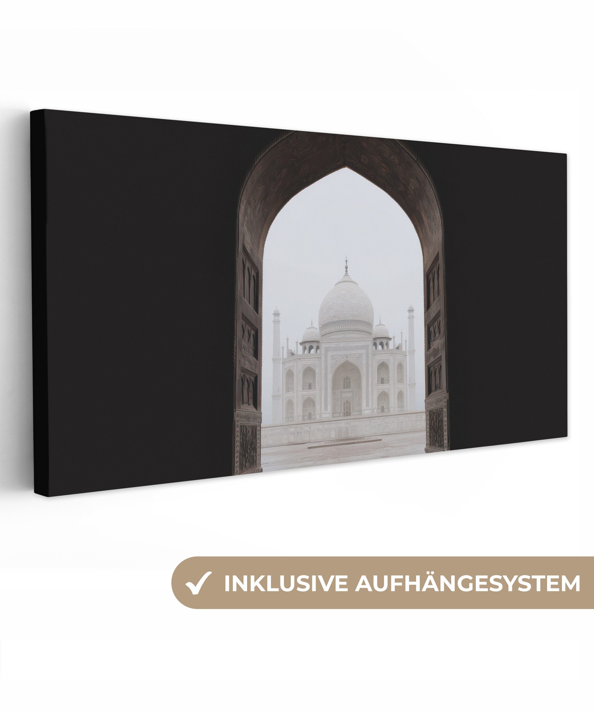 OneMillionCanvasses® Leinwandbild Panorama Tor - Symmetrische günstig online kaufen